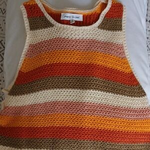 Jacqui E Vibrant Striped Knit Sweater